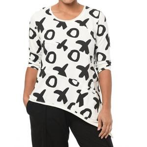 NEW TULIP CLOTHING madelyn tunic in ivory xo